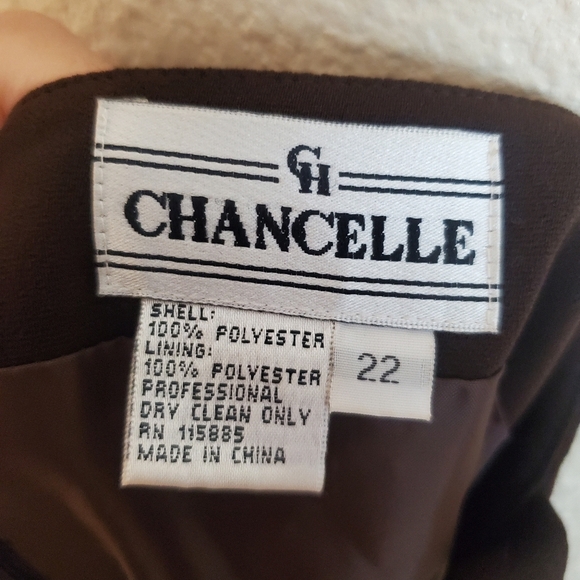 Vintage Chancelle Embroidered Floral Beaded Sleeveless Shell Tank size 22 - Picture 2 of 5